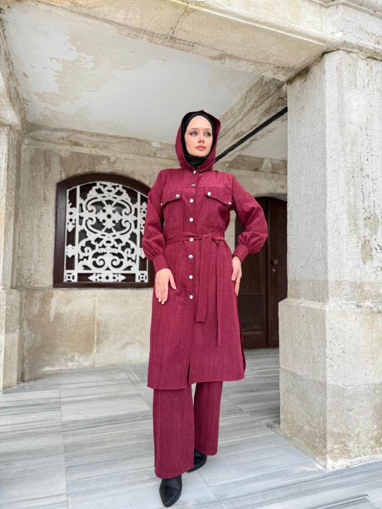 Resim 6521 Nubuk Kap Ceket ve Pantolon Takım