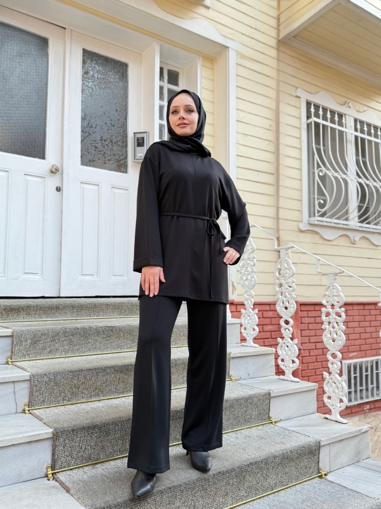 6478 Oysho Belden Bağlamalı Pantolon Takım