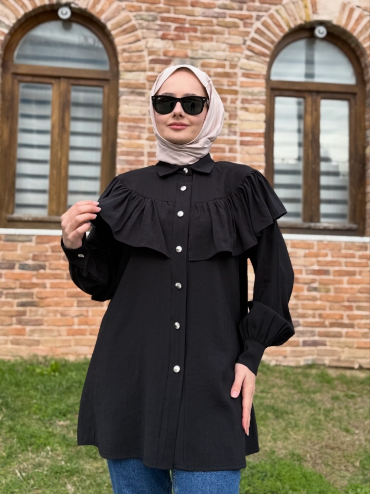 Resim 6534 Cupra Fırfırlı Gömlek 