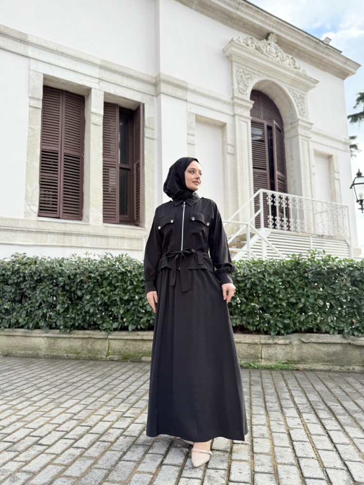 Resim 6517 Modal Bağlamalı Etek Takım