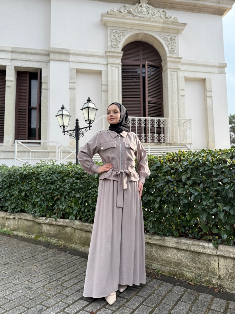 Resim 6517 Modal Bağlamalı Etek Takım