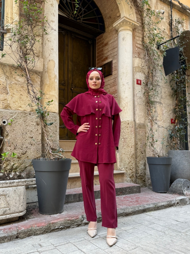 Resim 6533 Modal Şal Yakalı Pantolon Takım